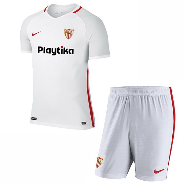 Camiseta Sevilla Primera equipo Niños 2018-19 Blanco